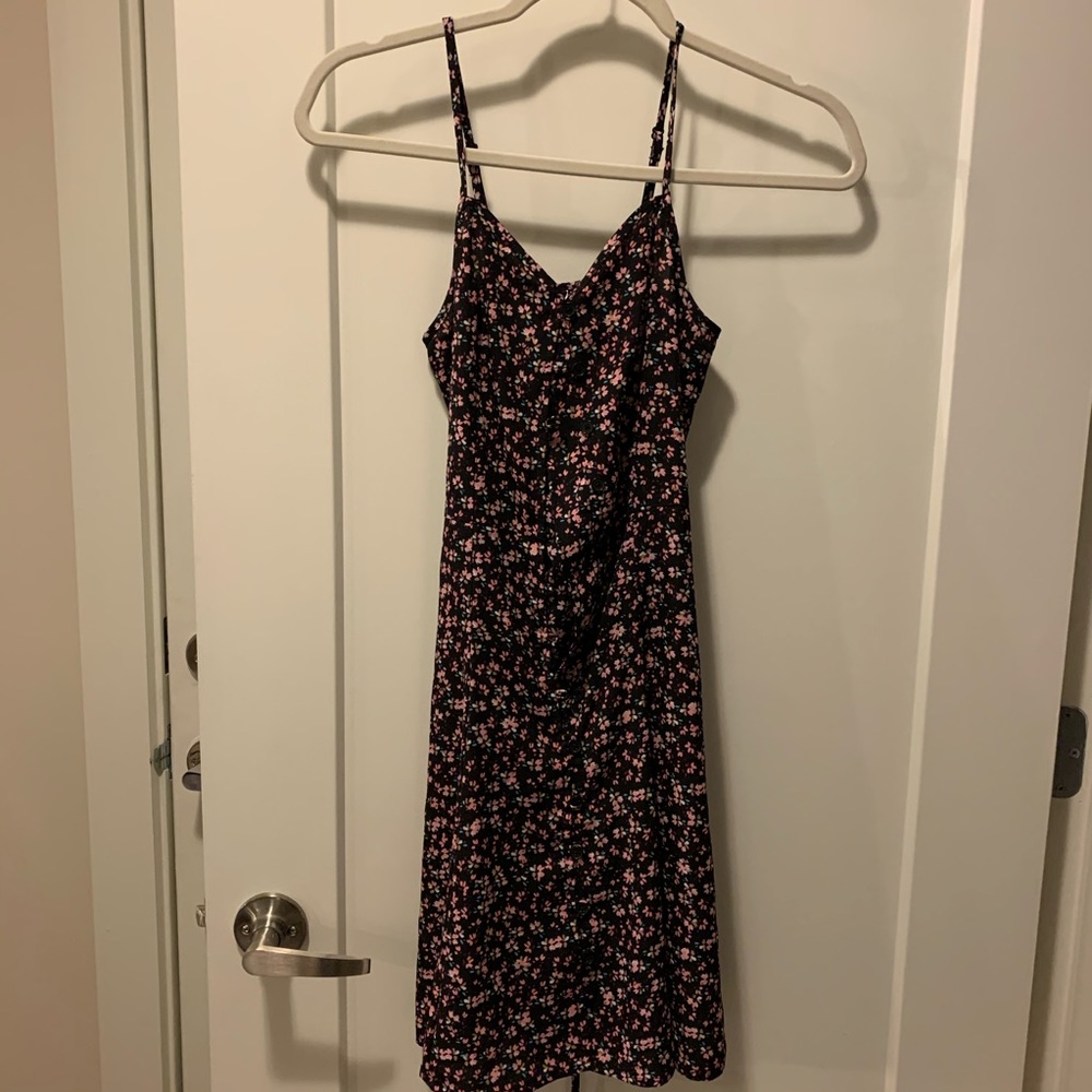 Floral Button Down Mini Dress